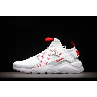 Nike Air Huarache Run Ultra Beyaz / Kırmızı Spor Ayakkabı Türkiye - TU1S0TCY